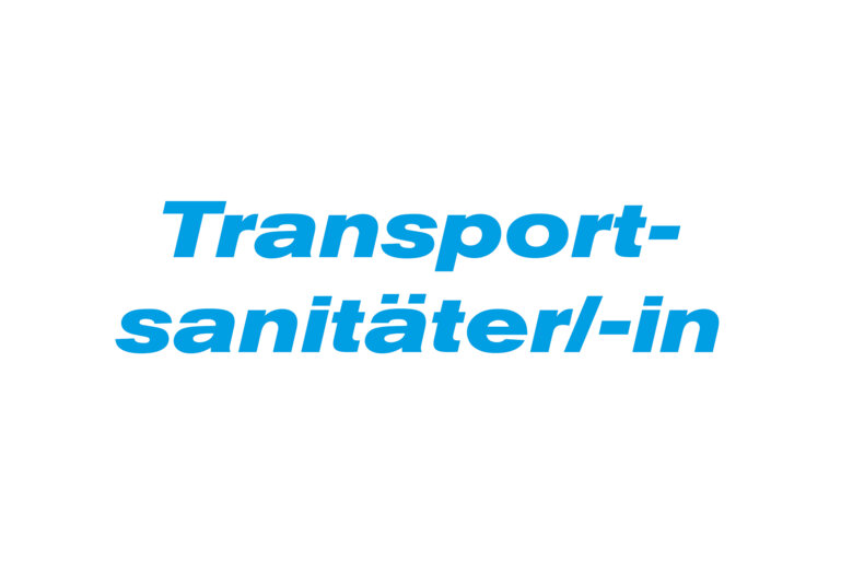 Transportsanitäter/-in